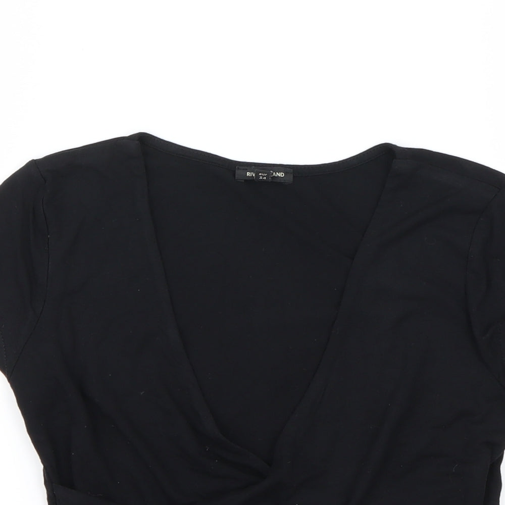 River Island Womens Black   Basic Tank Size 8