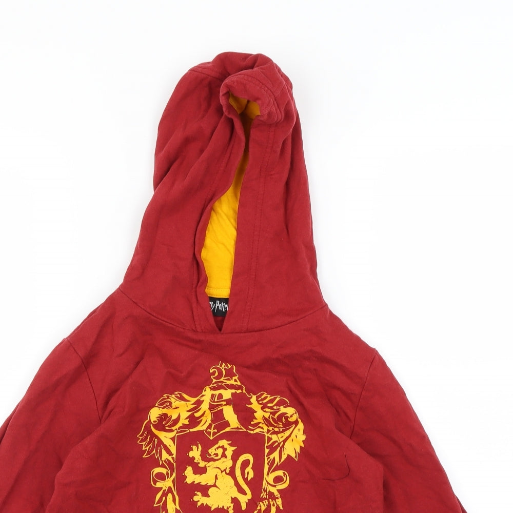 Harry Potter Boys Red   Pullover Hoodie Size 10 Years