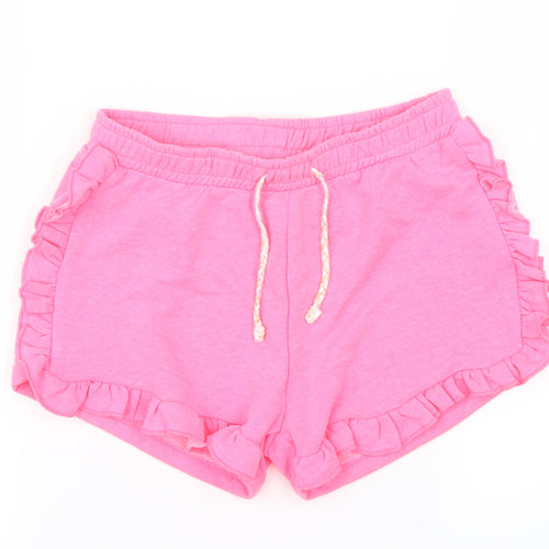 I love girls wear Girls Pink   Cut-Off Shorts Size 9 Years