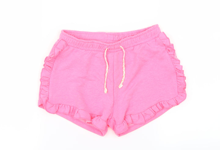 I love girls wear Girls Pink Cut-Off Shorts Size 9 Years