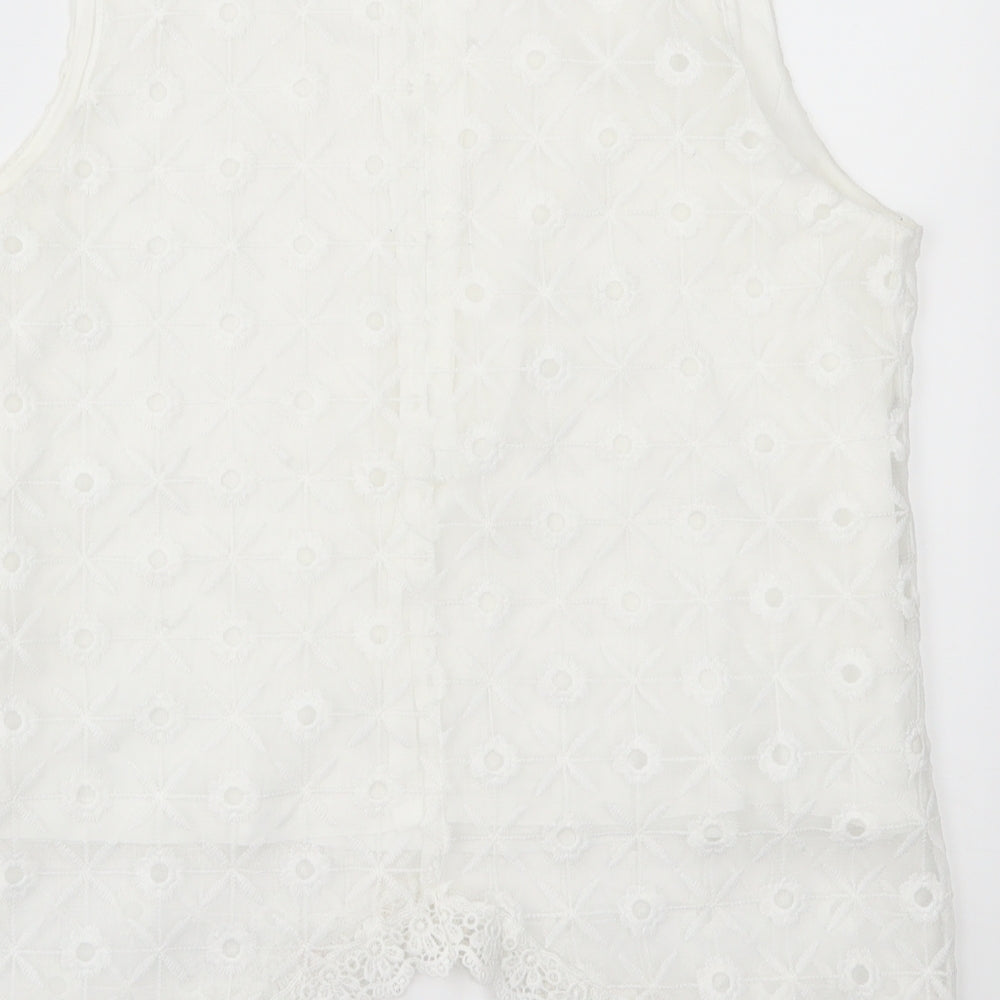 Mosnova Womens   Lace Basic Blouse Size S