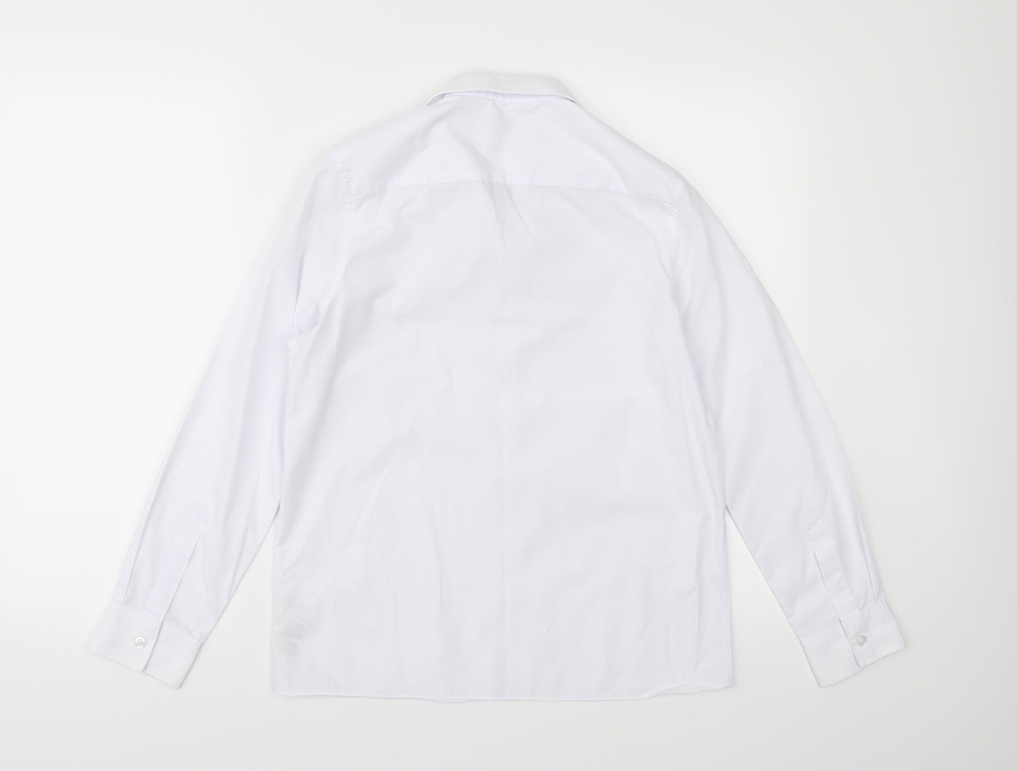 Marks and Spencer Boys White   Basic Button-Up Size 12-13 Years