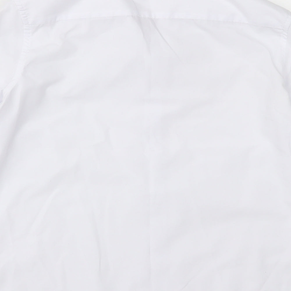 Marks and Spencer Boys White   Basic Button-Up Size 12-13 Years