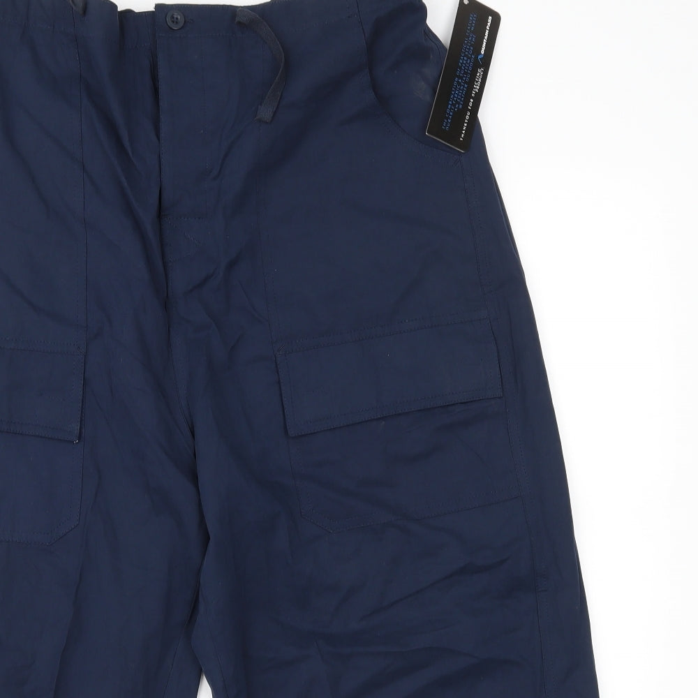 Mountain Pass Mens Blue   Cropped Trousers Size L L20 in