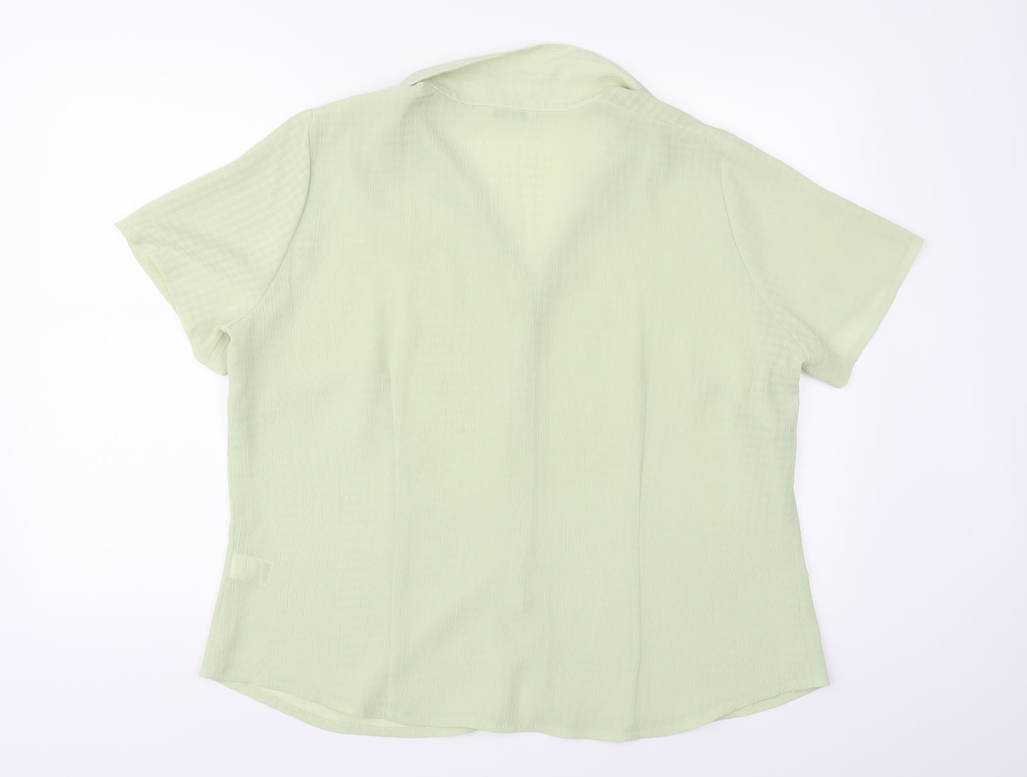 Marks and Spencer Womens Green   Basic Button-Up Size 20
