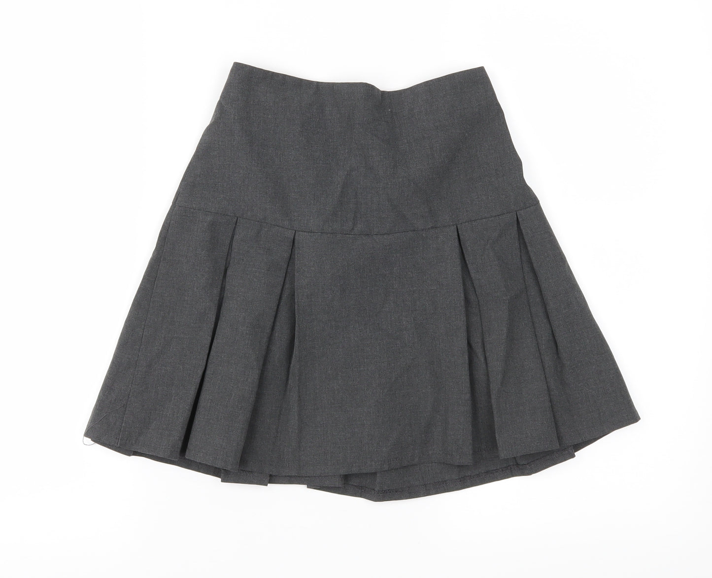 Debenhams Girls Grey   Pleated Skirt Size 10 Years