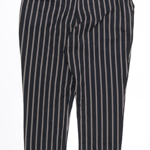 TU Womens Blue Striped  Trousers  Size 16 L28 in
