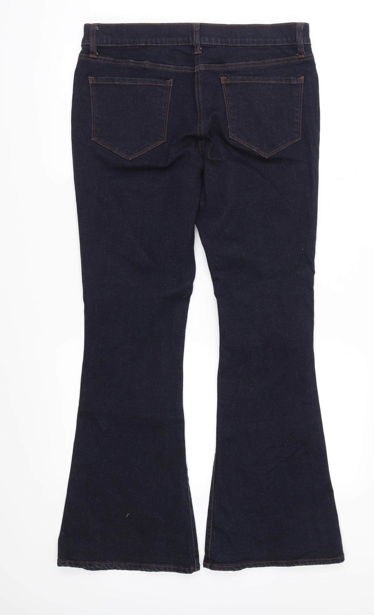 NEXT Womens Blue  Denim Flared Jeans Size 14 L30 in