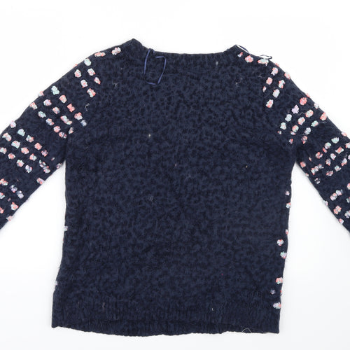 F&F Womens Blue Polka Dot  Pullover Jumper Size 16
