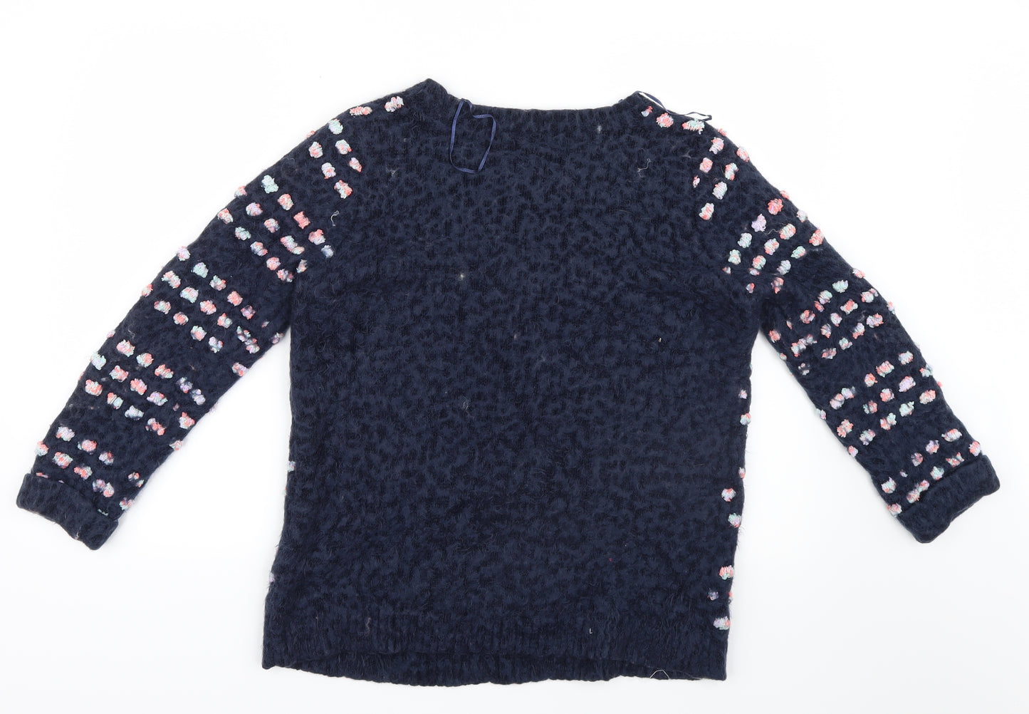 F&F Womens Blue Polka Dot  Pullover Jumper Size 16