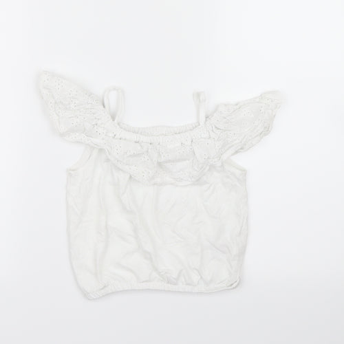 Very  Girls White   Basic Blouse Size 3-4 Years