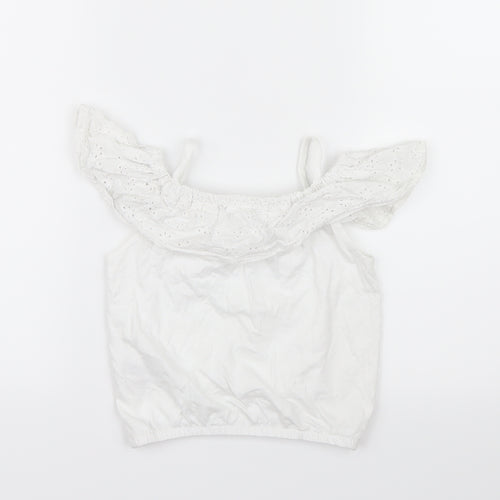 Very  Girls White   Basic Blouse Size 3-4 Years