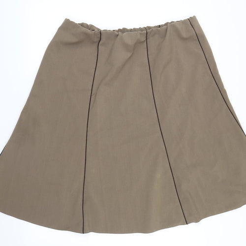 Preworn Womens Green   A-Line Skirt Size 20