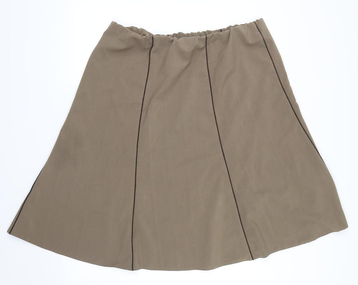 Preworn Womens Green A-Line Skirt Size 20