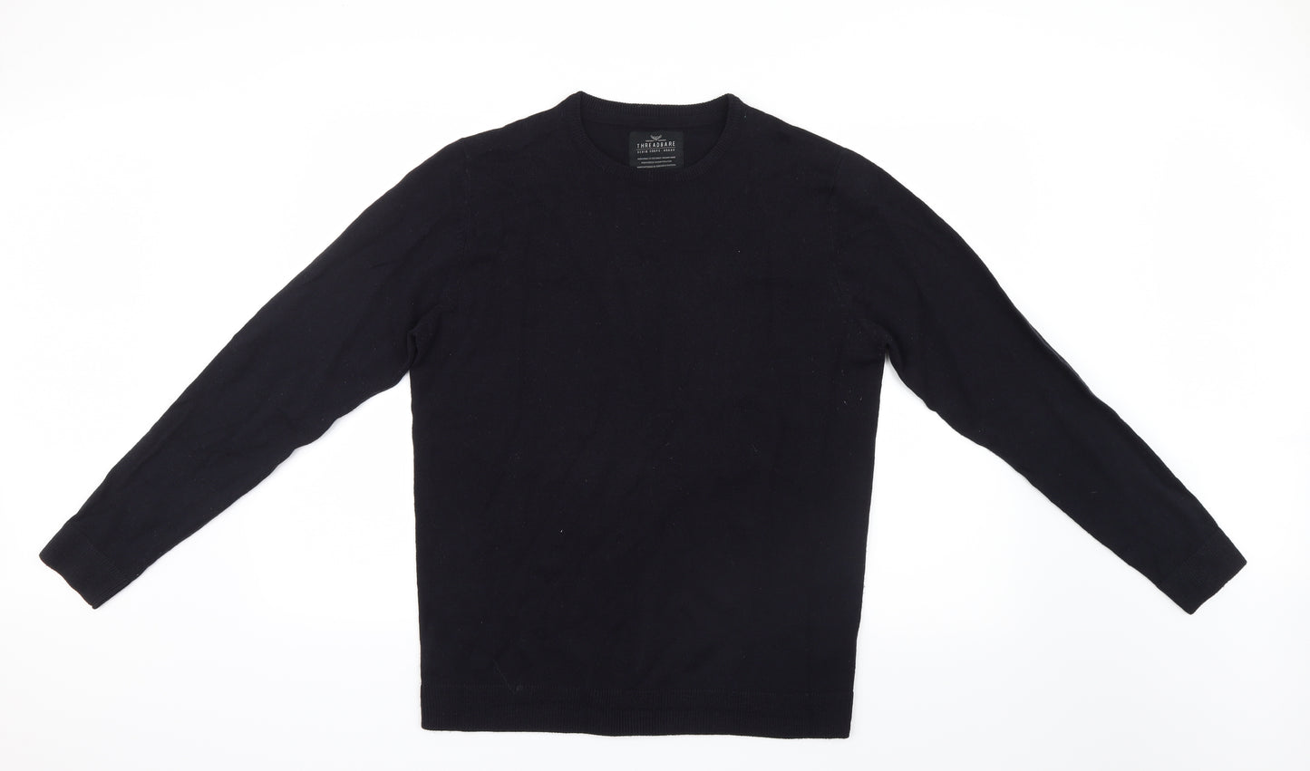 Threadbare Mens Blue  Knit Pullover Jumper Size M