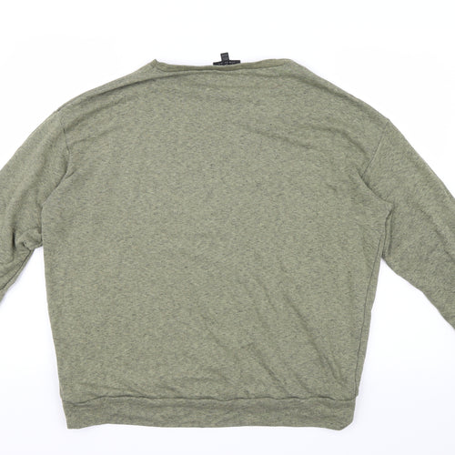 Topshop Womens Green   Pullover Jumper Size 12