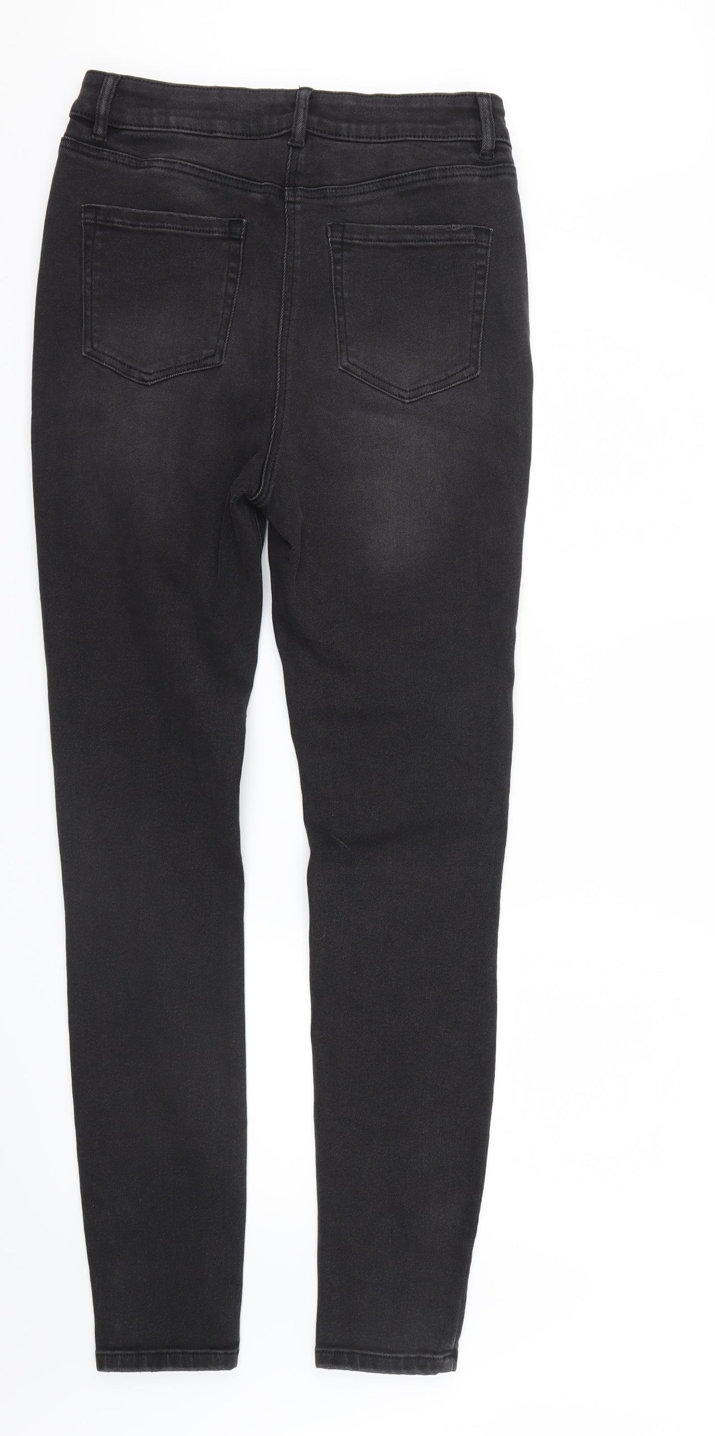 NEXT Womens Black  Denim Straight Jeans Size 14 L32 in