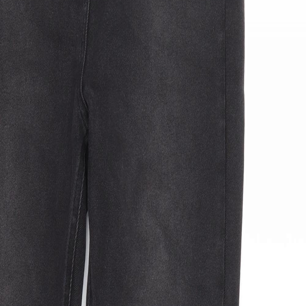 NEXT Womens Black  Denim Straight Jeans Size 14 L32 in