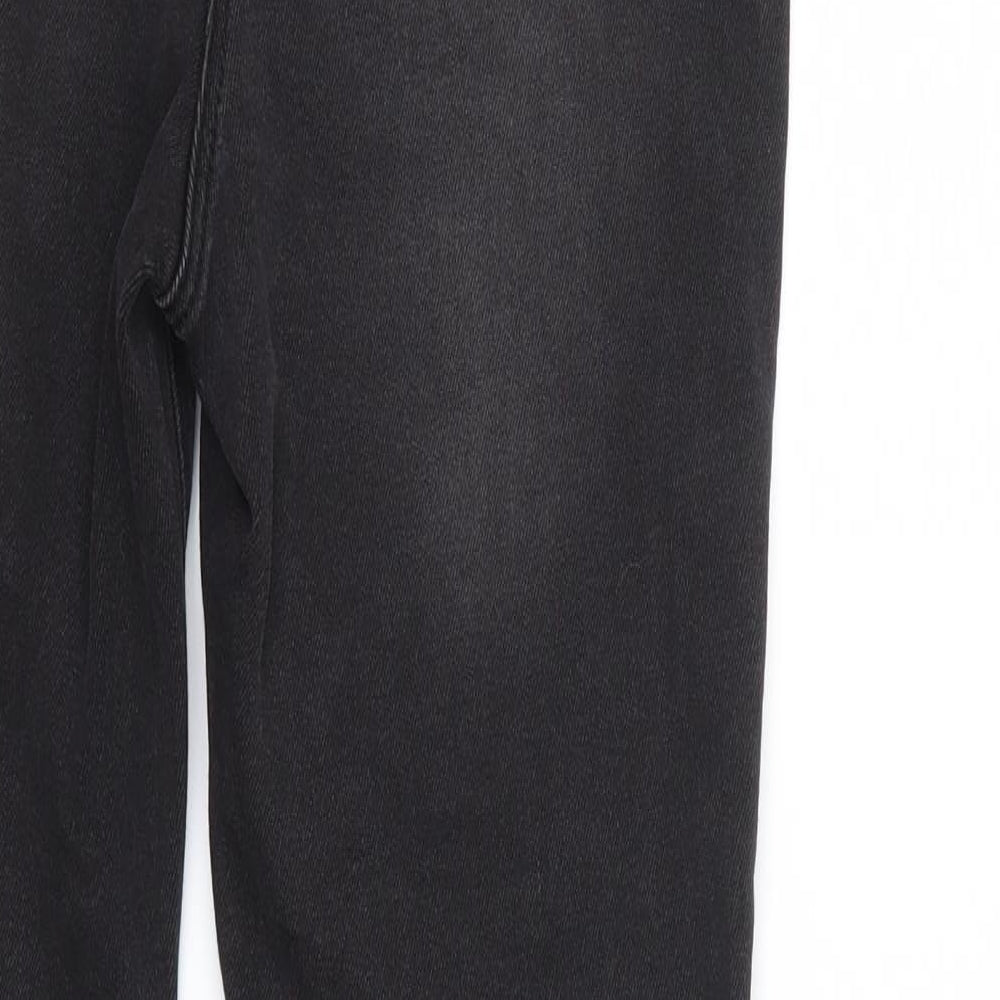 NEXT Womens Black  Denim Straight Jeans Size 14 L32 in