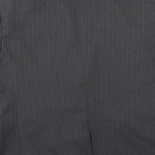 Taylor & Wright Mens Grey Striped Rayon Jacket Suit Jacket Size 44