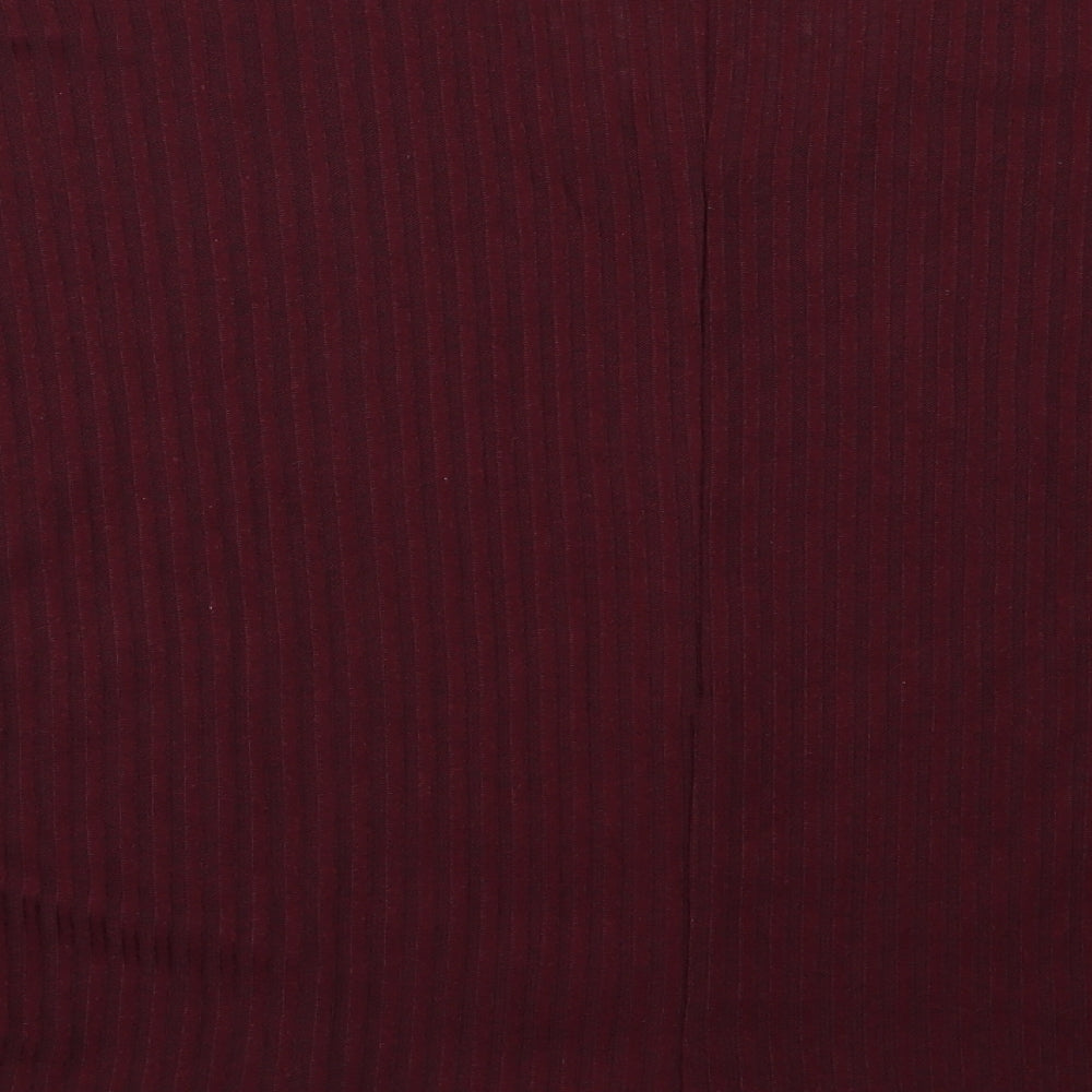 New Look Womens Purple  Knit Pullover Jumper Size M  - Burgundy