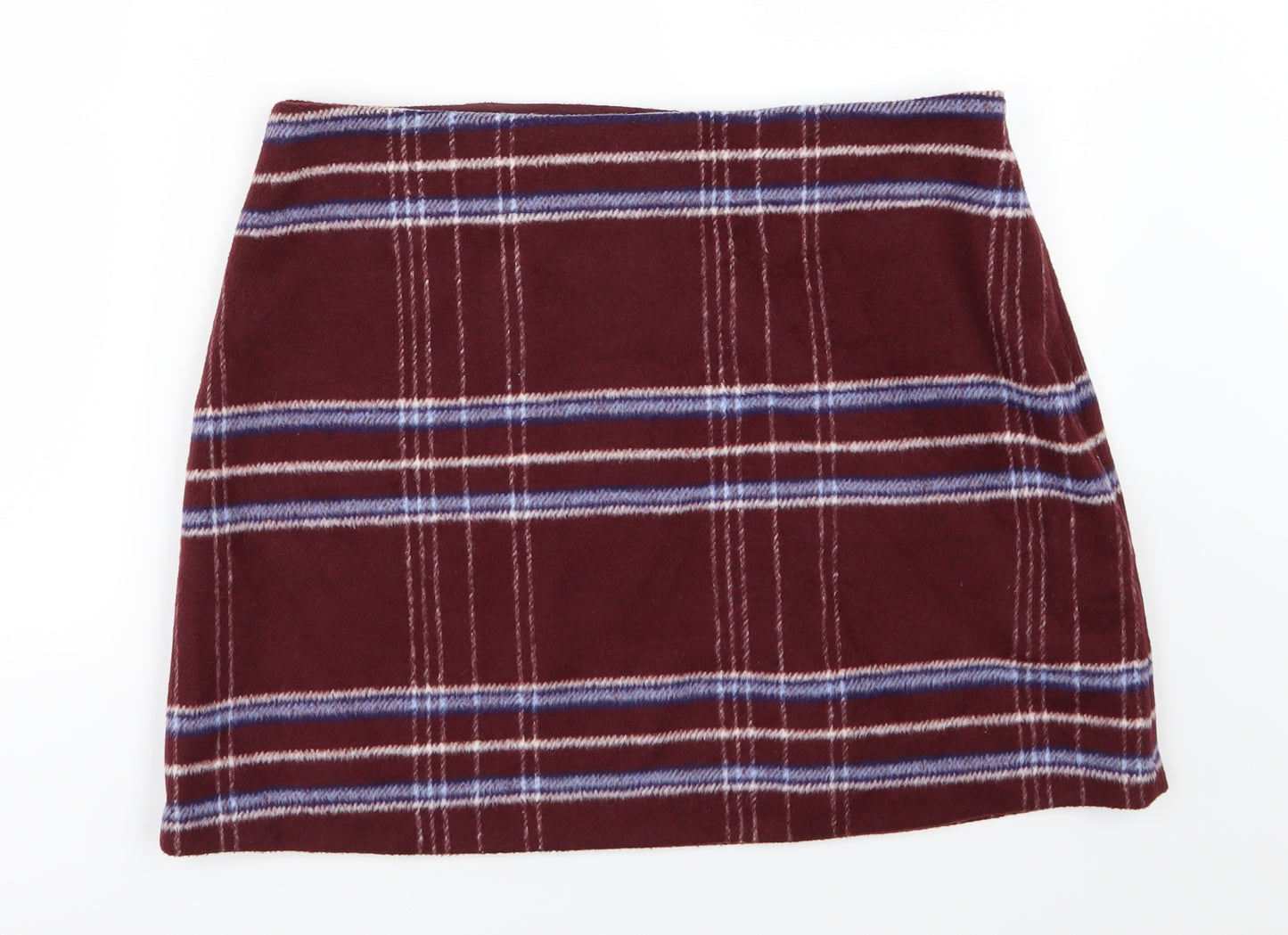Avenue Womens Red Striped  A-Line Skirt Size 16