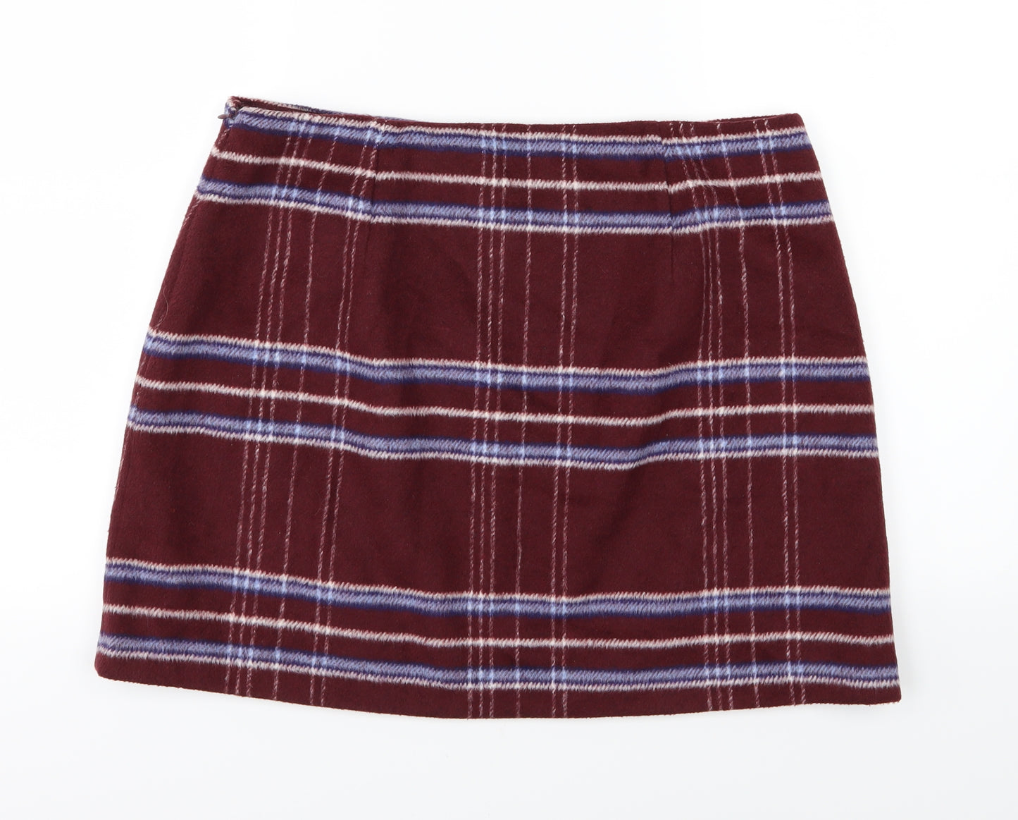 Avenue Womens Red Striped  A-Line Skirt Size 16