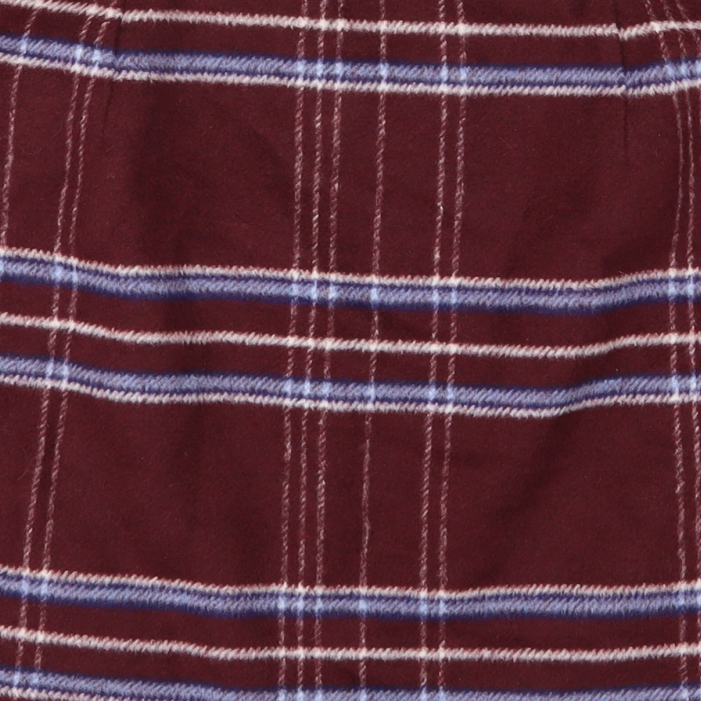 Avenue Womens Red Striped  A-Line Skirt Size 16