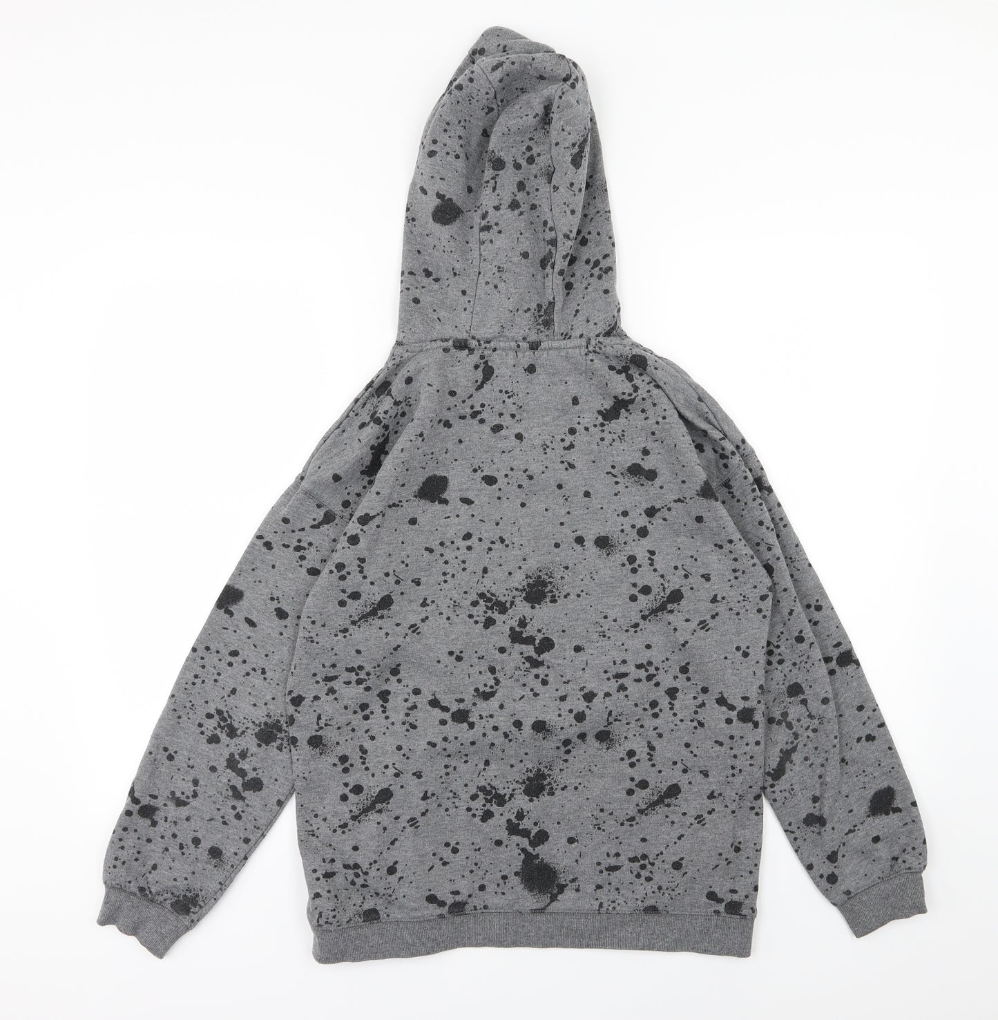 Primark Boys Grey  Jersey Pullover Hoodie Size 13-14 Years  - Skate all day