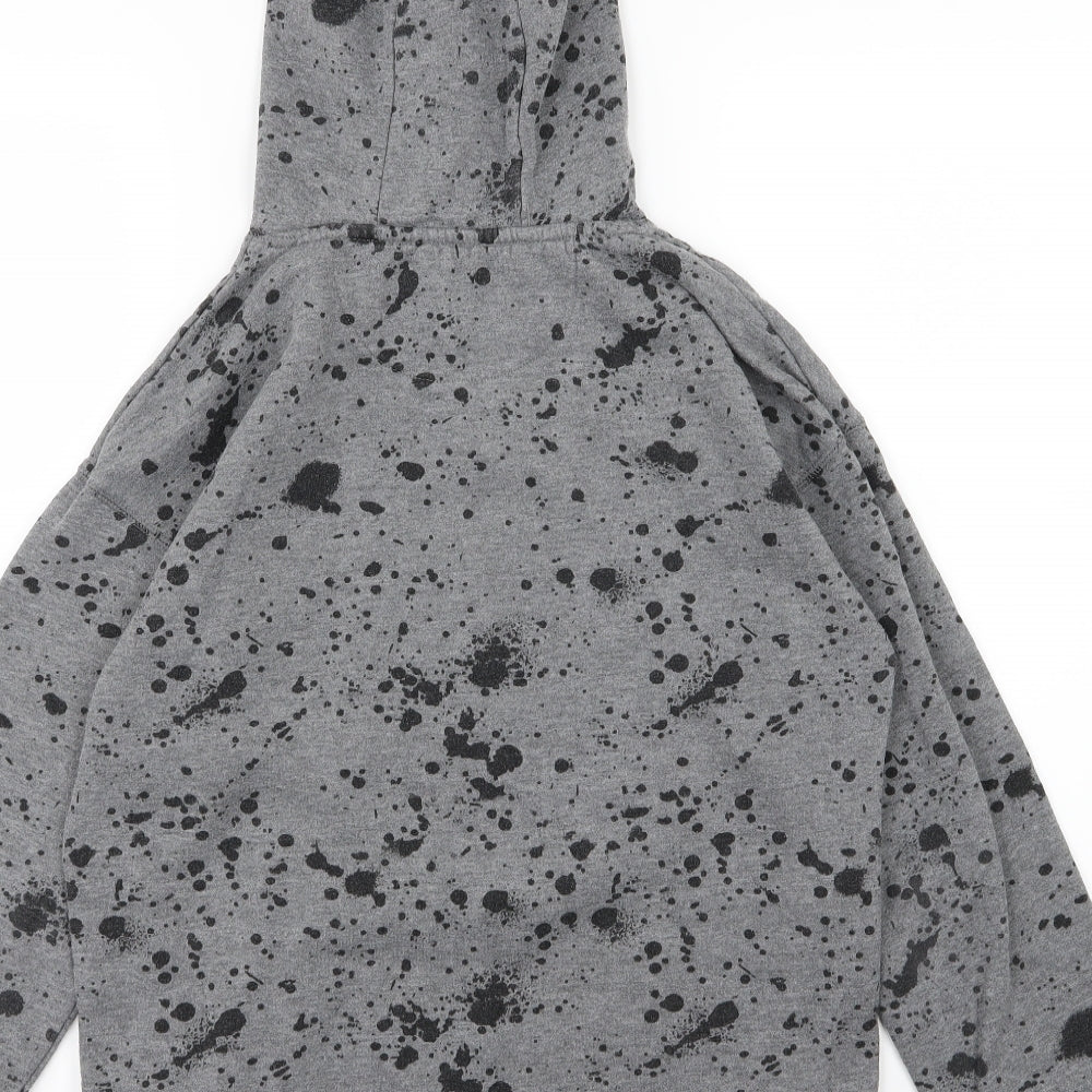 Primark Boys Grey  Jersey Pullover Hoodie Size 13-14 Years  - Skate all day