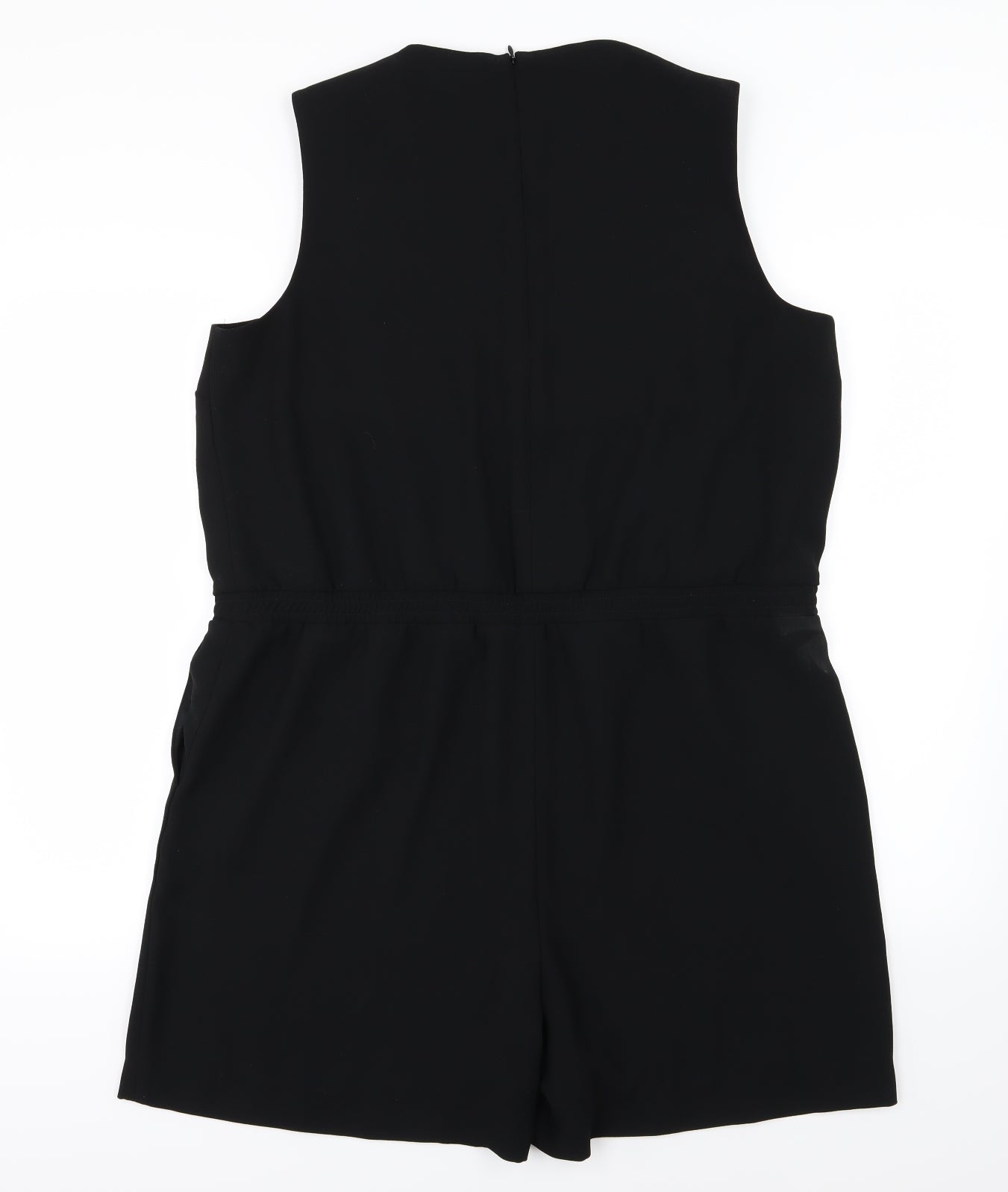 Jaeger Womens Black  Rayon Playsuit One-Piece Size 16 L5 in