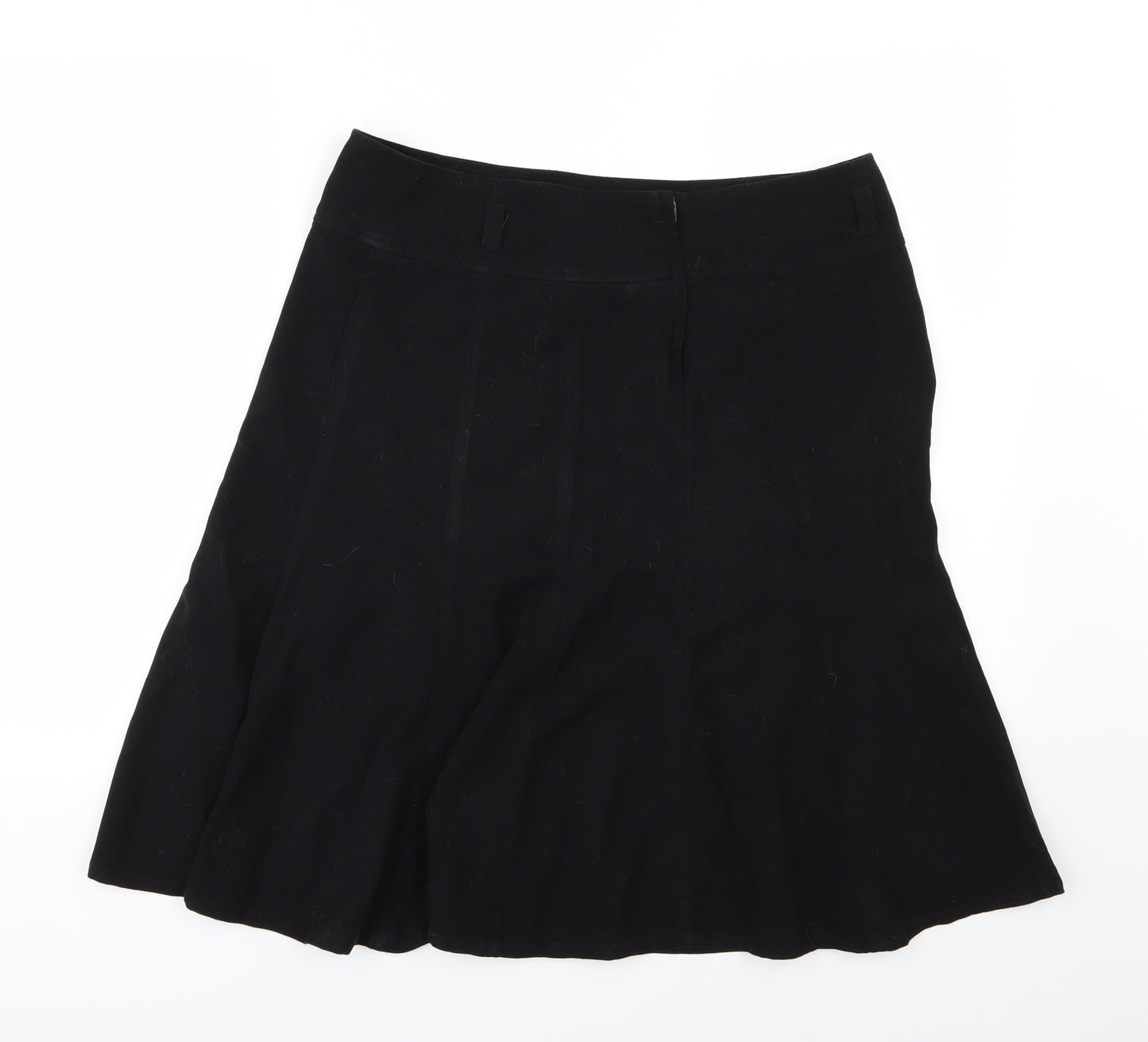New Look Womens Black  Rayon A-Line Skirt Size 14