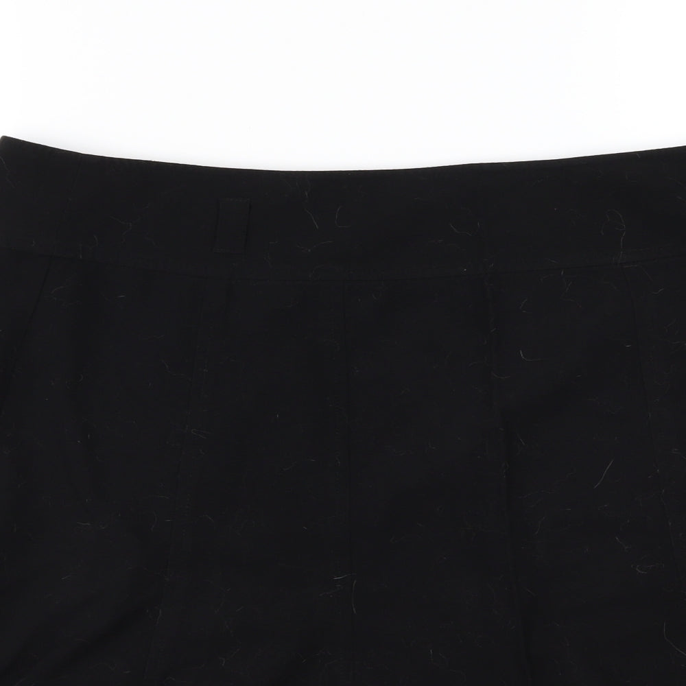 New Look Womens Black  Rayon A-Line Skirt Size 14