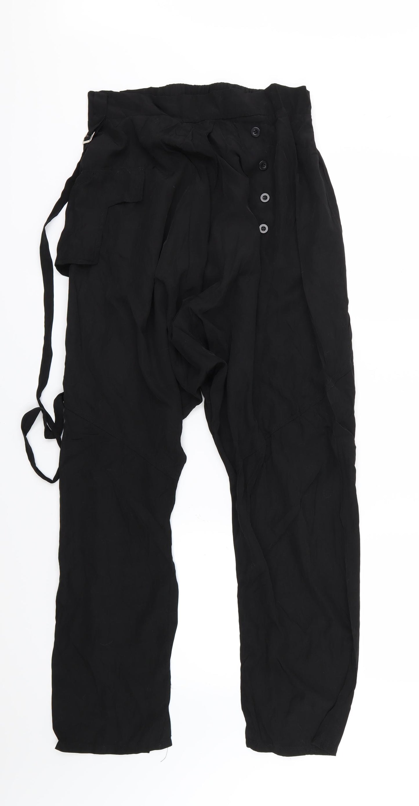 Zanzea Womens Black   Trousers  Size L L28 in