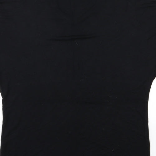 Billys Collection Womens Black  Jersey Basic T-Shirt Size 20