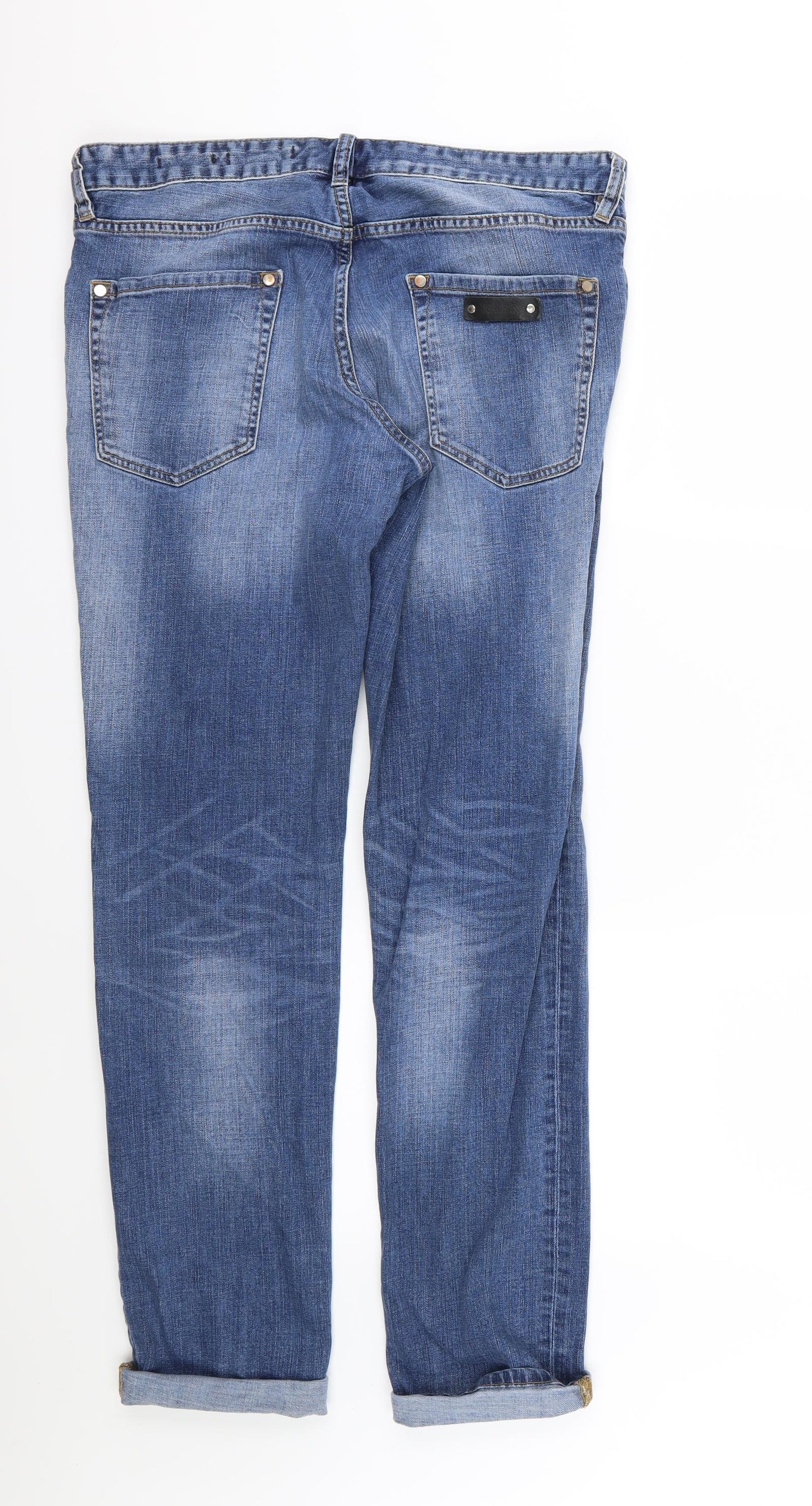 Just Cavalli Womens Blue  Denim Mom Jeans Size 34 in L31 in