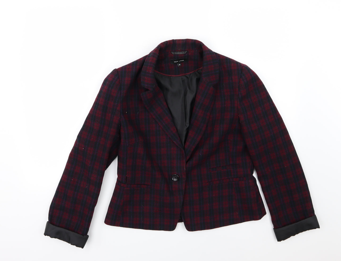 New Look Womens Red Striped  Jacket  Size 14