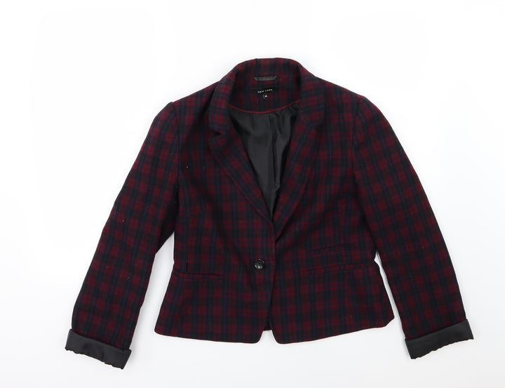 New Look Womens Red Striped  Jacket  Size 14