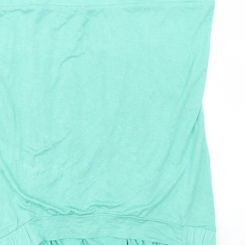 Pattyboutik Womens Green  Jersey Basic T-Shirt Size M