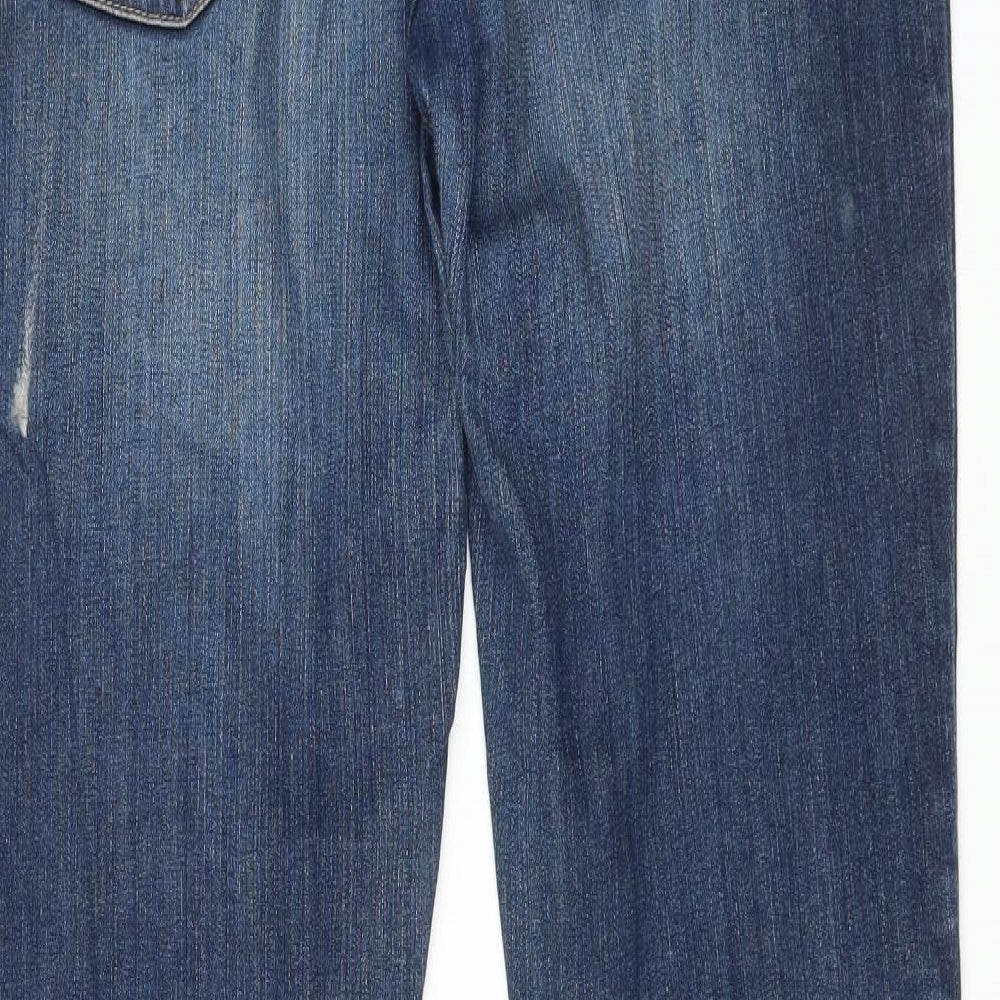 NEXT Womens Blue   Straight Jeans Size 12 L31 in