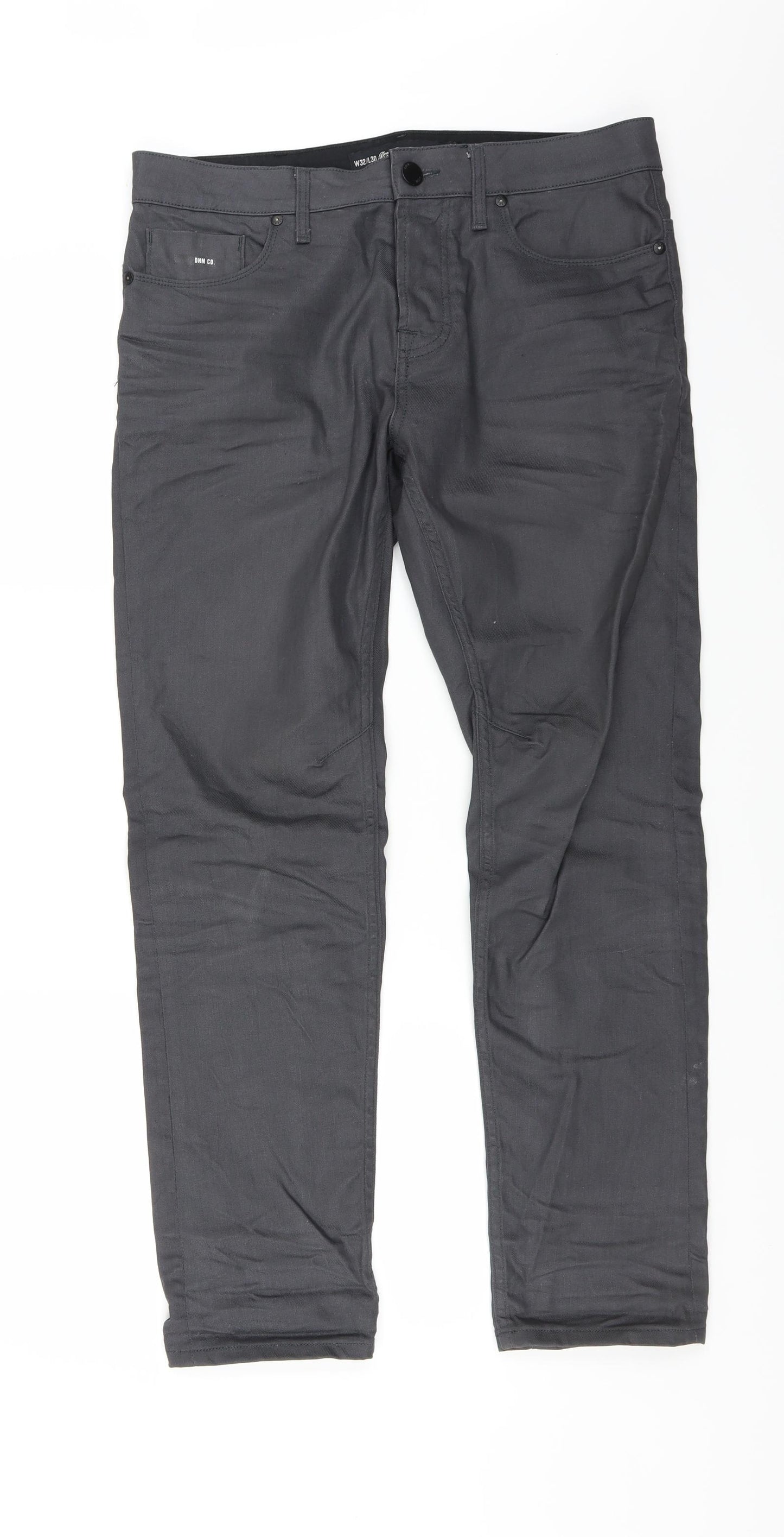 Denim co Mens Grey   Straight Jeans Size 32 in L30 in