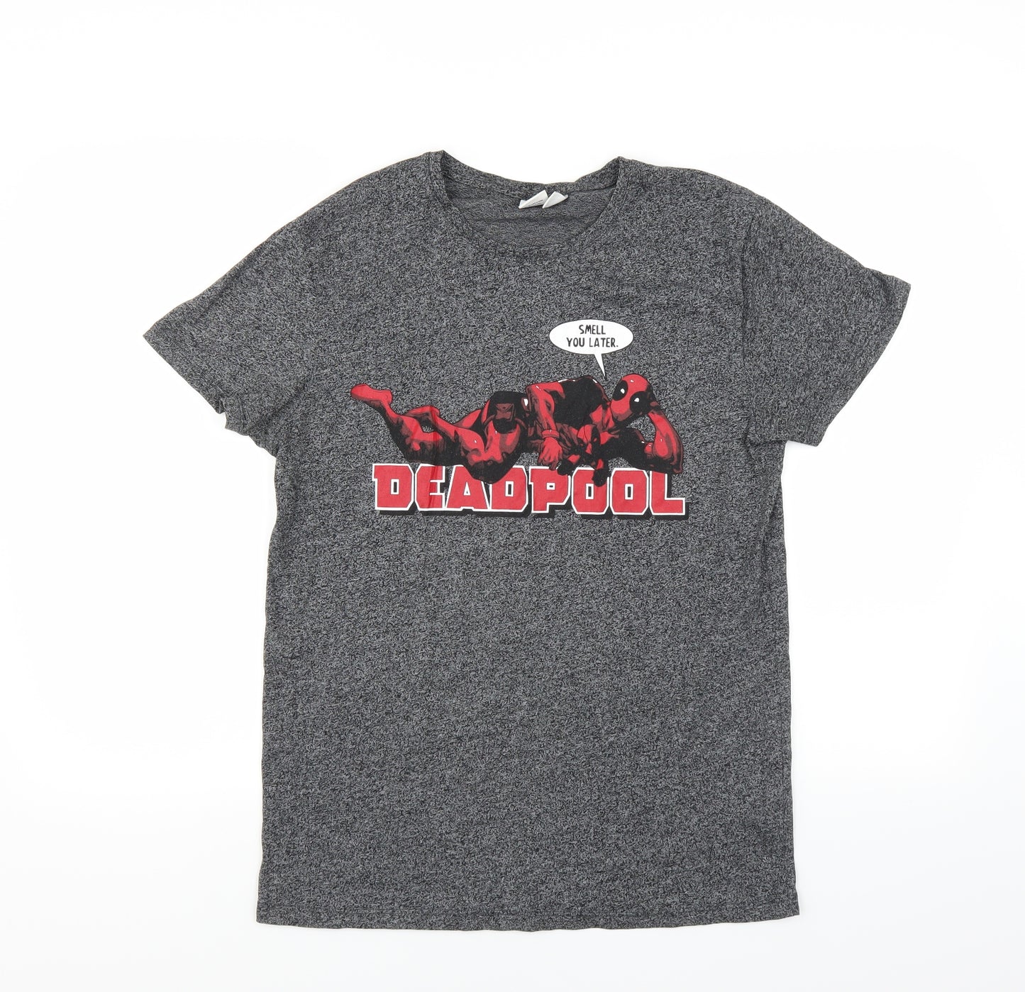 Primark Mens Grey    T-Shirt Size M  - Deadpool