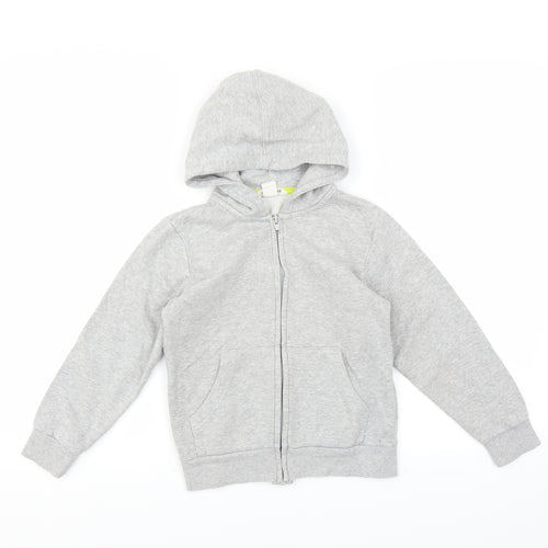 H&M Boys Grey   Full Zip Hoodie Size 6-7 Years