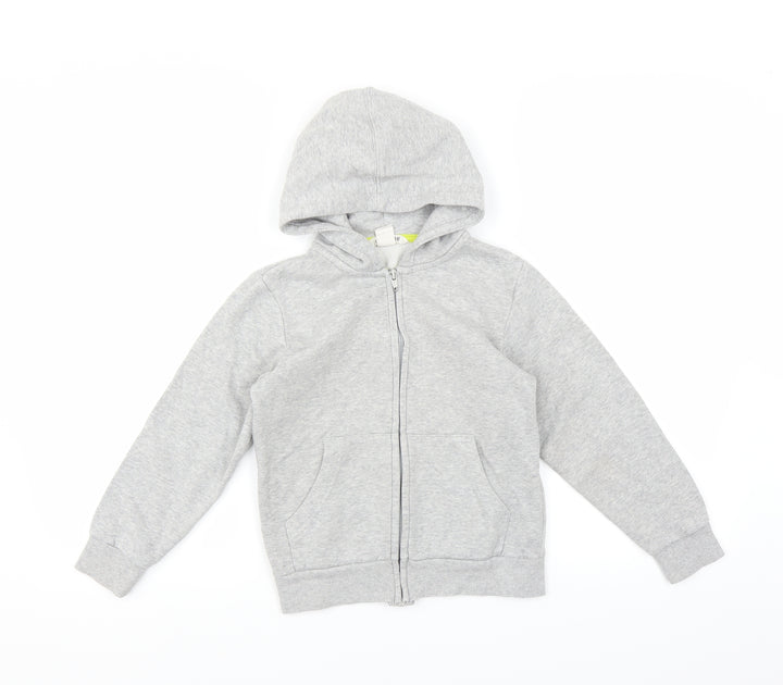 H&M Boys Grey   Full Zip Hoodie Size 6-7 Years