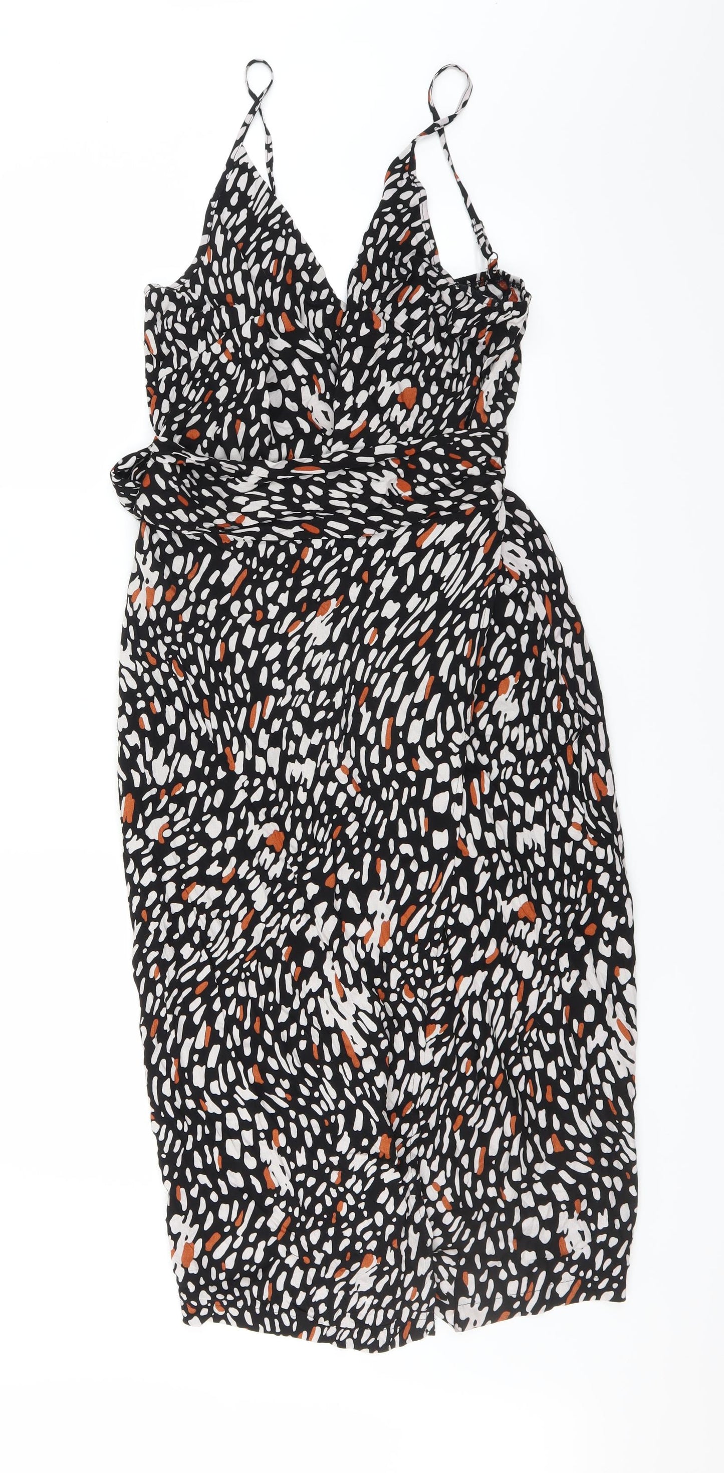 SheIn Womens Black   Wrap Dress  Size L