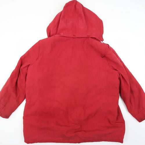 BM Womens Red   Jacket Coat Size XL