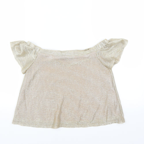 New Look Girls Gold   Basic Blouse Size 12 Years
