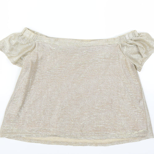 New Look Girls Gold   Basic Blouse Size 12 Years