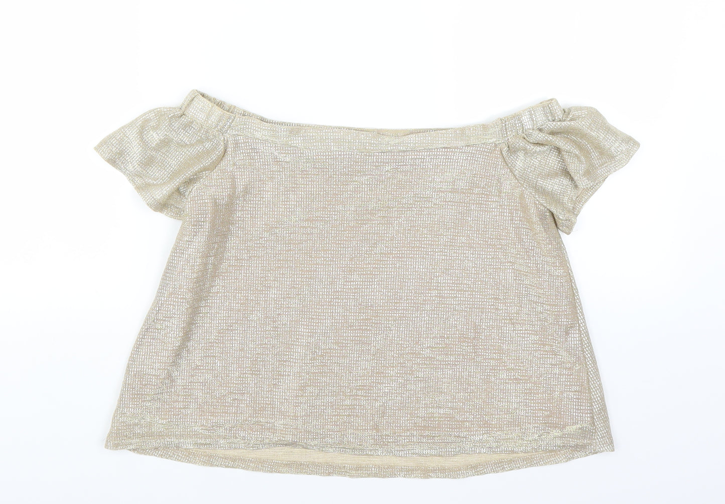 New Look Girls Gold   Basic Blouse Size 12 Years