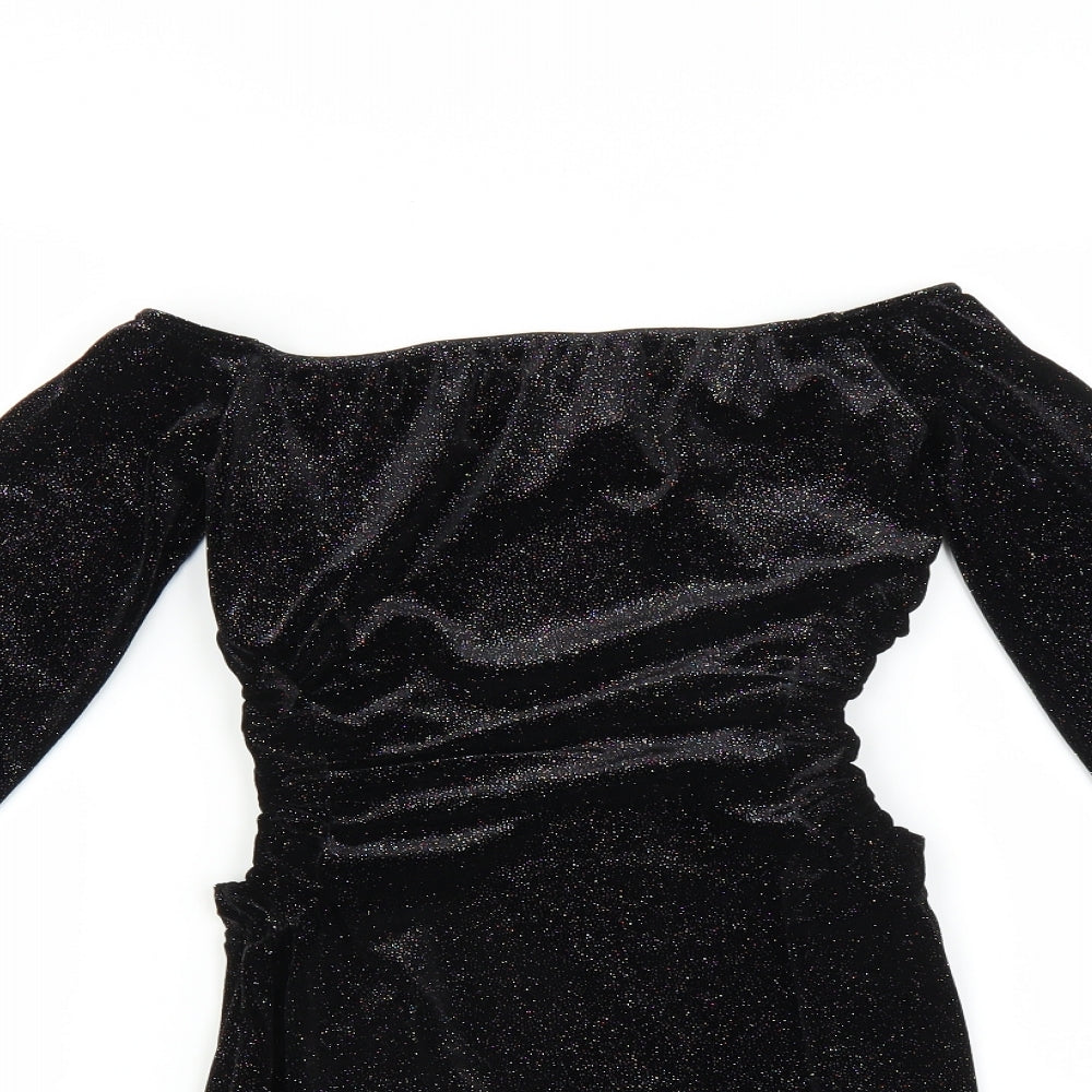kiah Womens Black   Bodycon  Size 10  - glittery